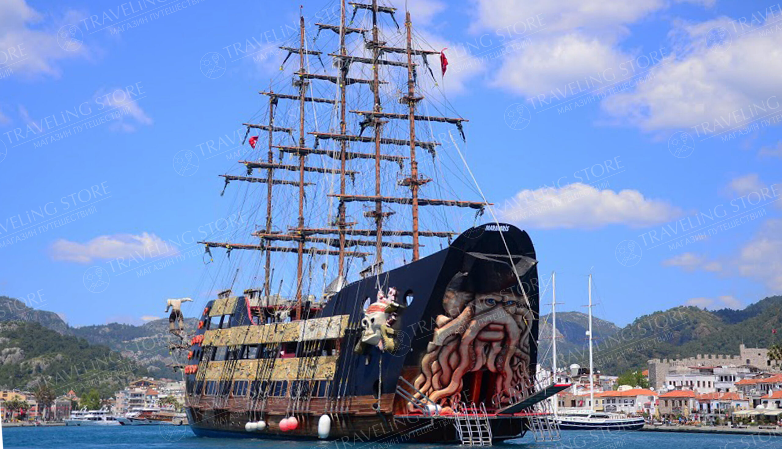 Пиратская яхта из Алании